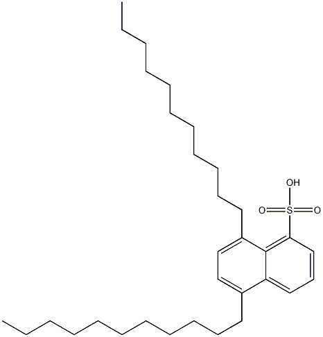 5,8-Diundecyl-1-naphthalenesulfonic acid 结构式