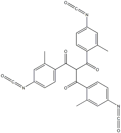 Tris(2-methyl-4-isocyanatobenzoyl)methane 结构式