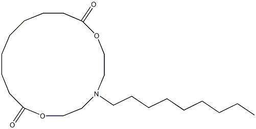 5-Nonyl-5-aza-2,8-dioxacyclohexadecane-1,9-dione 结构式