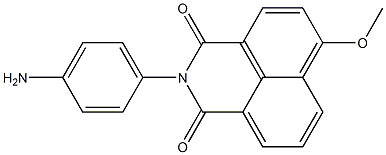 N-(4-Aminophenyl)-4-methoxy-1,8-naphthalenedicarboximide 结构式