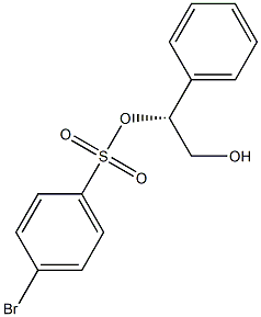 (-)-p-Bromobenzenesulfonic acid (R)-1-phenyl-2-hydroxyethyl ester 结构式