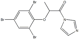 1-(1H-Imidazol-1-yl)-2-(2,4,6-tribromophenoxy)-1-propanone 结构式