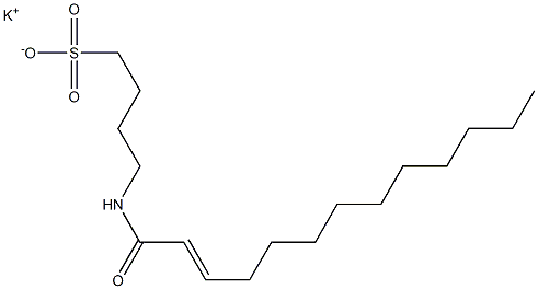 4-(2-Tridecenoylamino)-1-butanesulfonic acid potassium salt 结构式