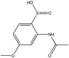 2-(Acetylamino)-4-methoxybenzenesulfinic acid 结构式