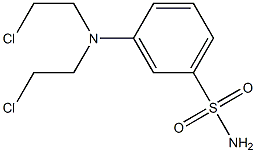 m-[Bis(2-chloroethyl)amino]benzenesulfonamide 结构式