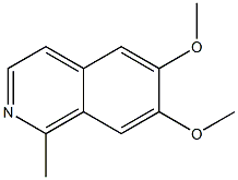 6,7-Dimethoxy-1-methylisoquinoline 结构式