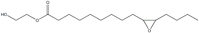 10,11-Epoxypentadecanoic acid 2-hydroxyethyl ester 结构式