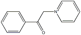 1-(2-Phenyl-2-oxoethyl)pyridinium 结构式