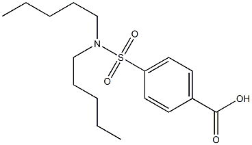 p-(Dipentylsulfamoyl)benzoic acid 结构式