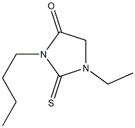 3-Butyl-1-ethyl-4-oxoimidazolidine-2-thione 结构式