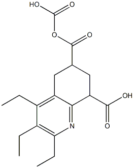 5,6,7,8-Tetrahydroquinoline-6,6,8-tricarboxylic acid triethyl ester 结构式