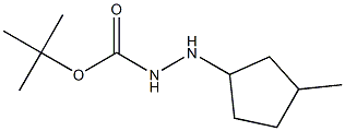 TERT-BUTYL 2-(3-METHYLCYCLOPENTYL)HYDRAZINECARBOXYLATE 结构式