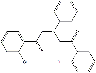 1-(2-CHLORO-PHENYL)-2-([2-(2-CHLORO-PHENYL)-2-OXO-ETHYL]-PHENYL-AMINO)-ETHANONE 结构式