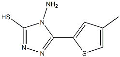 4-amino-5-(4-methyl-2-thienyl)-4H-1,2,4-triazole-3-thiol 结构式