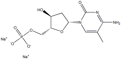 5-甲基-2‘-脱氧胞苷5'-单磷酸 结构式