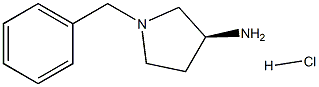 (S)-1-苄基-3-氨基吡咯烷盐酸盐 结构式