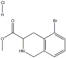 5-Bromo-1,2,3,4-tetrahydroisoquinoline-3-carboxylicacidmethylesterhydrochloride 结构式