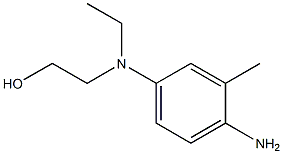 2-[4-Amino(ethyl)-3-methylanilino]-1-ethanol 结构式