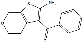 (2-Amino-4,7-dihydro-5H-thieno[2,3-c]pyran-3-yl)-(phenyl)methanone 结构式