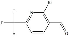 2-Bromo-6-(trifluoromethyl)nicotinaldehyde 结构式