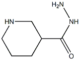 3-piperidinecarboxylic acid, hydrazide 结构式