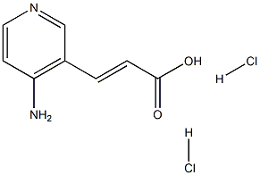 3-(4-氨基-3-吡啶基)丙烯酸二盐酸盐 结构式