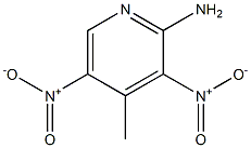 2-氨基-3,5-二硝基-4-甲基吡啶 结构式