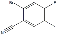 2-溴-4-氟-5-甲基苯腈 结构式