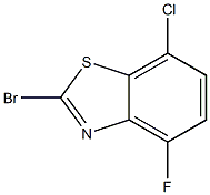 2-Bromo-7-chloro-4-fluorobenzo[d]thiazole 结构式