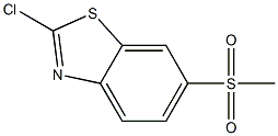 2-氯-6-甲砜基苯并噻唑 结构式