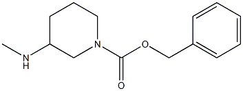 Benzyl 3-(methylamino)piperidine-1-carboxylate 结构式