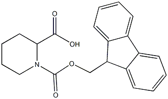 Fmoc-DL-Piperidine-2-carboxylic acid 结构式