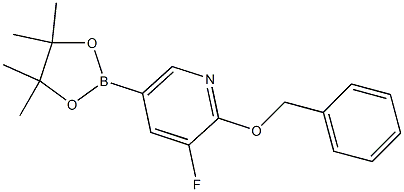 2-(benzyloxy)-3-fluoro-5-(4,4,5,5-tetramethyl-1,3,2-dioxaborolan-2-yl)pyridine 结构式