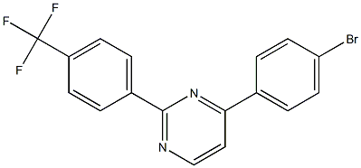 4-(4-Bromo-phenyl)-2-(4-trifluoromethyl-phenyl)-pyrimidine 结构式
