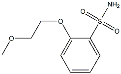 2-甲氧基乙氧基苯磺酰胺 结构式
