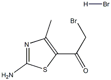 1-(2-amino-4-methylthiazol-5-yl)-2-bromoethanone hydrobromide 结构式