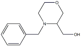 (4-benzylmorpholin-3-yl)methanol 结构式