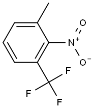 2-硝基-3-三氟甲基甲苯 结构式