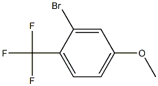 2-溴-4-甲氧基三氟甲苯 结构式