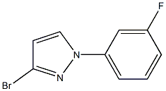 3-溴-1-(3-氟苯基)吡唑 结构式