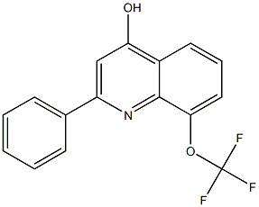 2-Phenyl-8-trifluoromethoxyquinolin-4-ol 结构式