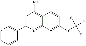 4-Amino-2-phenyl-7-trifluoromethoxyquinoline 结构式