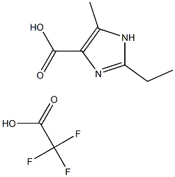 2-ethyl-5-methyl-1h-imidazole-4-carboxylic acid trifluoroacetic acid 结构式