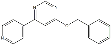 4-(benzyloxy)-6-(pyridin-4-yl)pyrimidine 结构式