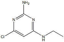 N4-ethyl-6-chloro-pyrimidine-2,4-diyldiamine 结构式