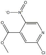 methyl 2-chloro-5-nitroisonicotinate 结构式