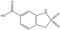 1,3-dihydro-2,1-benzisothiazole-6-carboxylic acid 2,2-dioxide 结构式