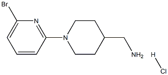 (6'-Bromo-3,4,5,6-tetrahydro-2H-[1,2']bipyridinyl-4-yl)-methyl-amine hydrochloride 结构式