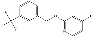 2-(3-(trifluoromethyl)benzyloxy)-4-chloropyridine 结构式