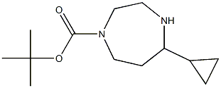 tert-butyl 5-cyclopropyl-1,4-diazepane-1-carboxylate 结构式